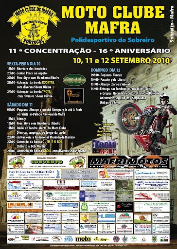 11ª Concentração/16º Aniversário-M.C.de Mafra-10 a 12/09/2010